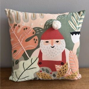 Park Hill Santa Claus Decorative 16”holiday Throw Pillow NWT